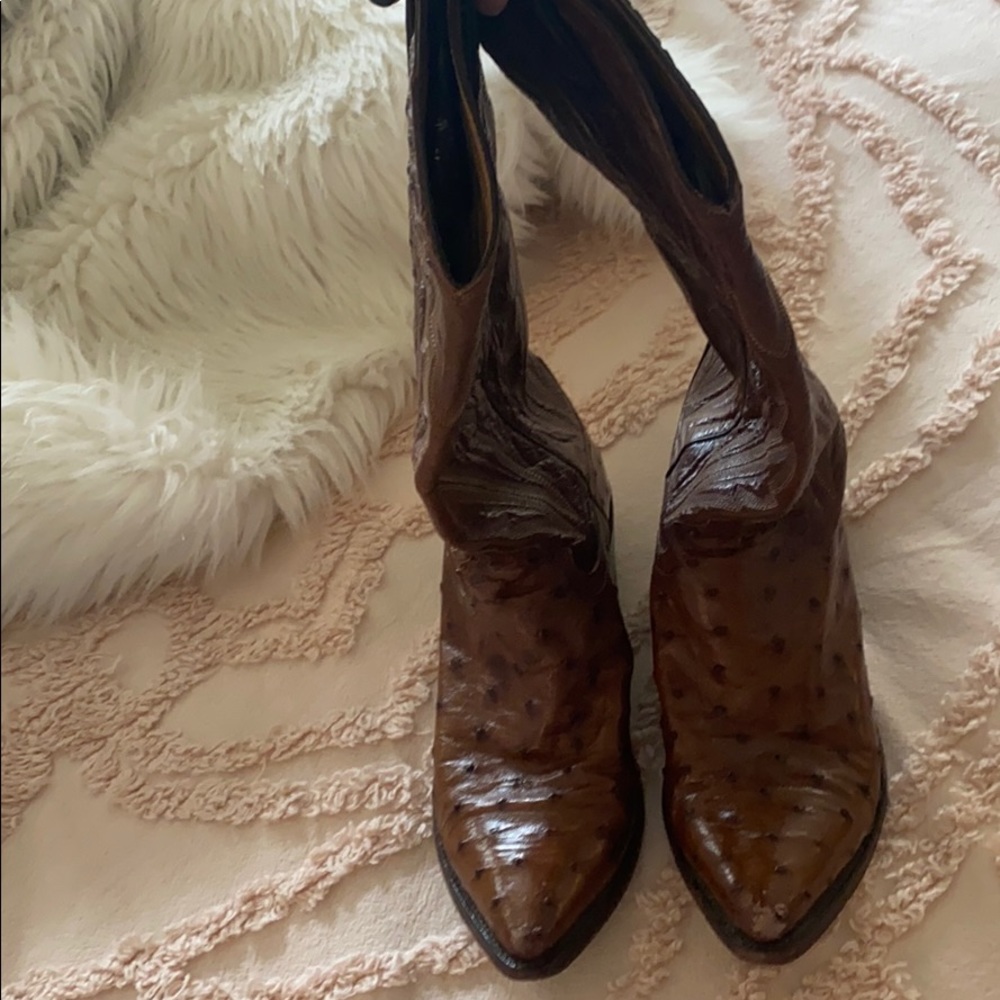 Billy martins ostrich boots